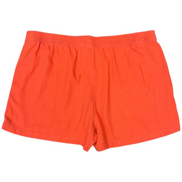 EUC Women's J. CREW Orange‎ Linen Drawstring 3" Shorts | Size XL - Picture 4 of 7